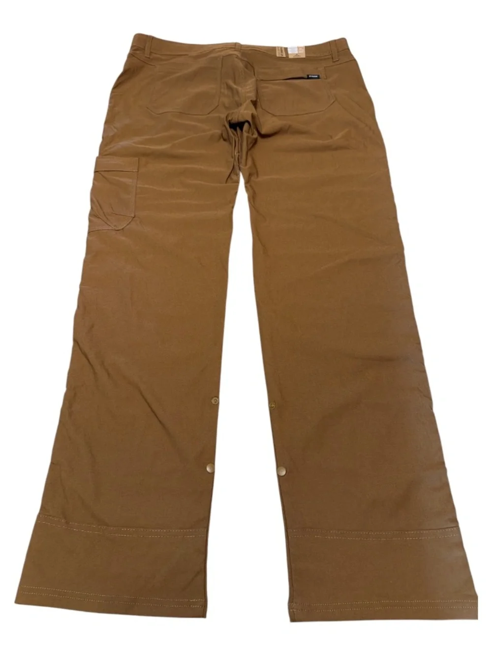 Outdoor Hiking Cargo Pant Stretch Utility Convertible Slim Fit Brown Prana 42x32
